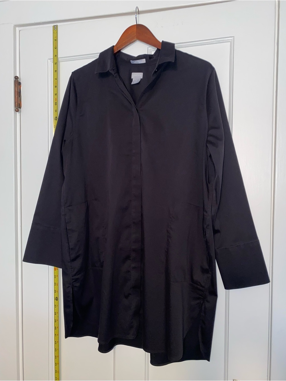Chicos shirt dress, no iron chic stretch